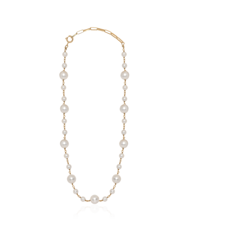 COLAR EM OURO 18K COM PÉROLAS SHELL