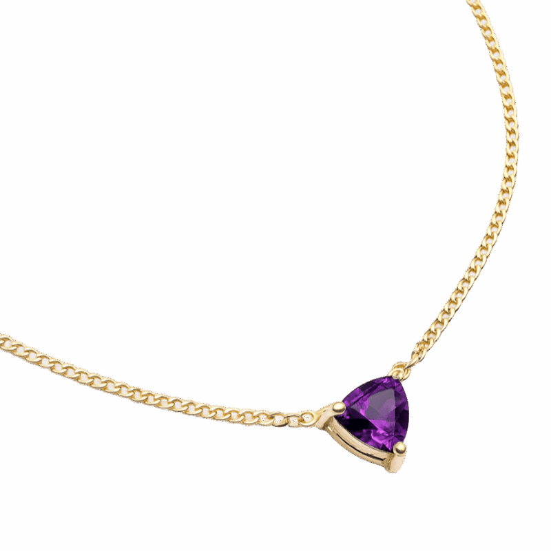 COLAR EM OURO 18K COM AMETISTAS