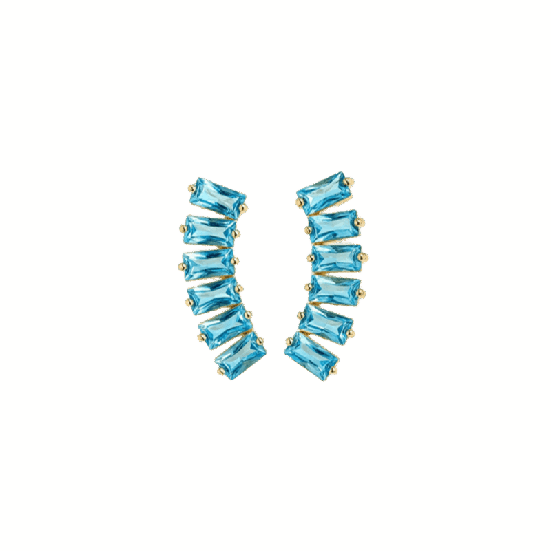 BRINCO EM OURO 18K COM TOPÁZIO SWISS