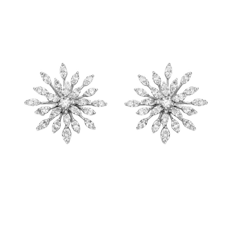 BRINCO EM OURO BRANCO COM DIAMANTES