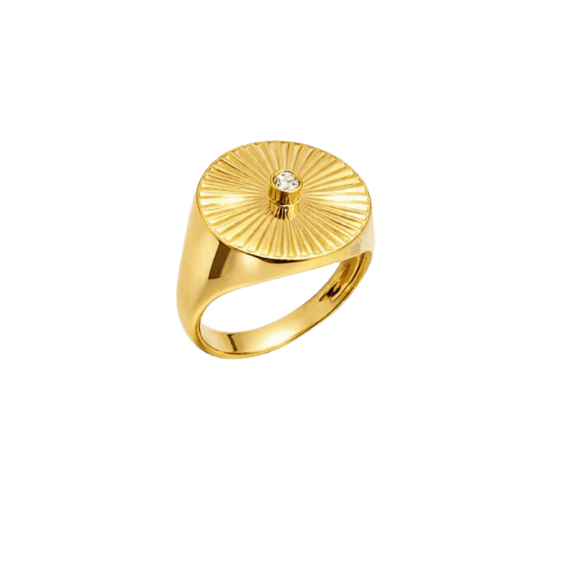 ANEL EM OURO 18K COM DIAMANTE