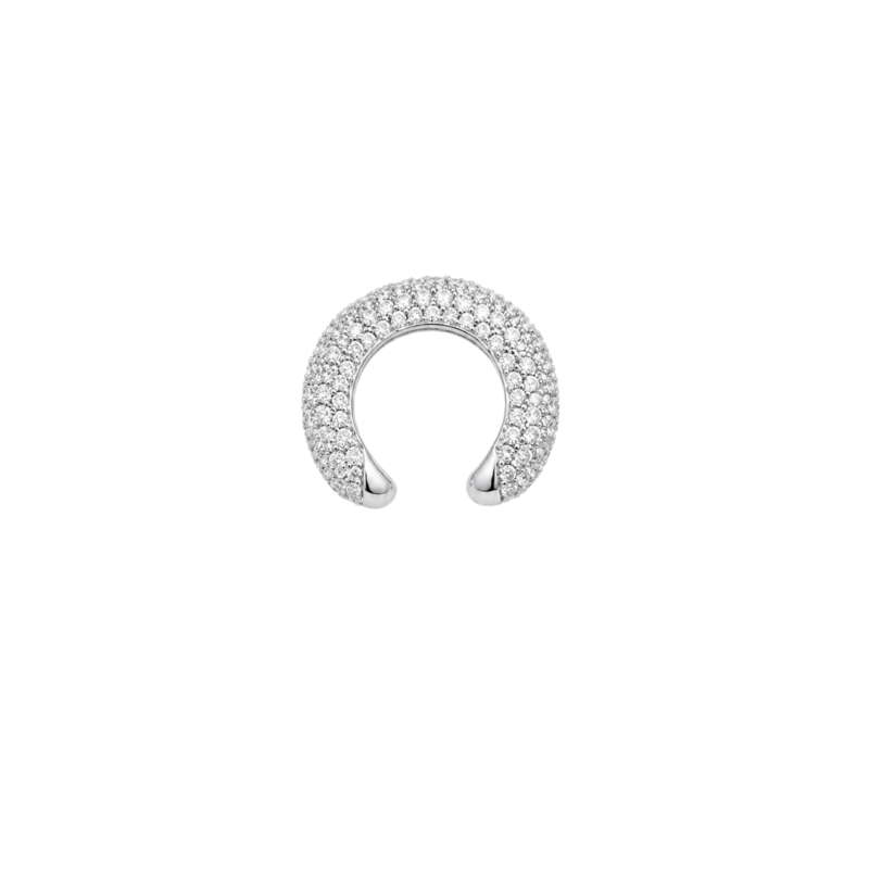 PIERCING OURO BRANCO COM DIAMANTES