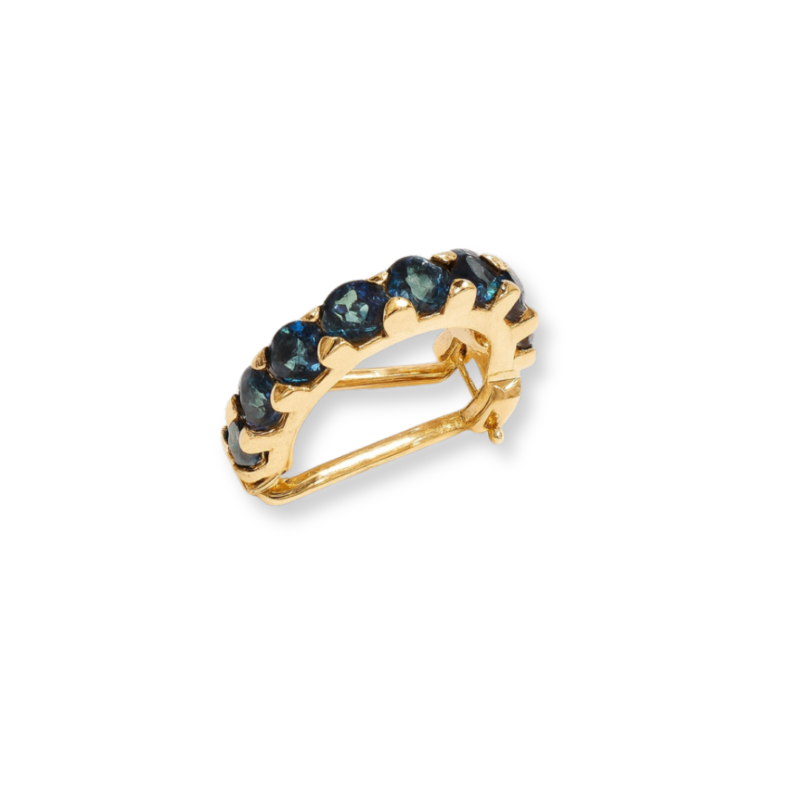 PIERCING EM OURO 18K COM TOPÁZIO LONDON