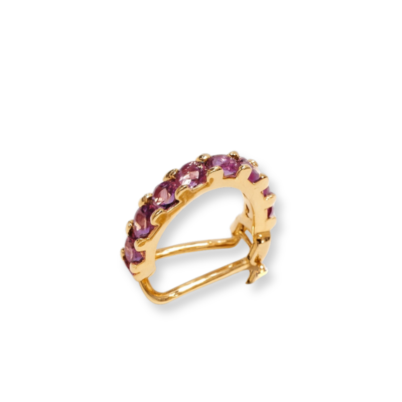 PIERCING EM OURO 18K COM AMETISTA