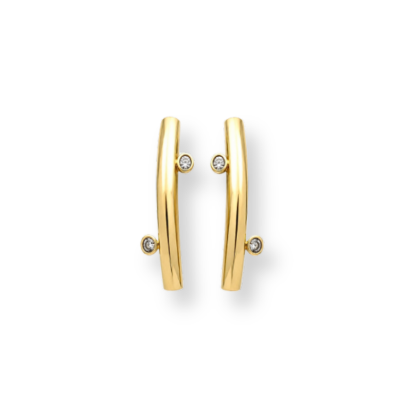 BRINCO PALITO EM OURO 18K COM DIAMANTES