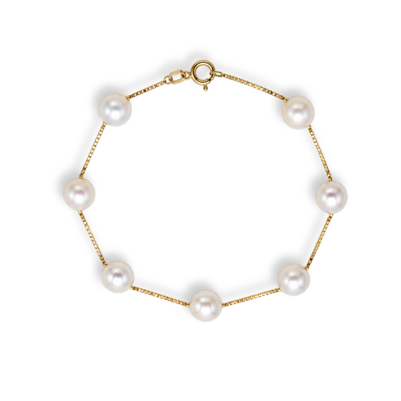 PULSEIRA DE PÉROLA EM OURO 18K
